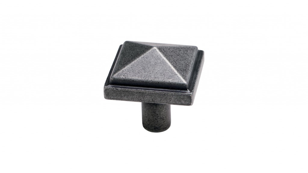 Dark Iron Square Forged Knob