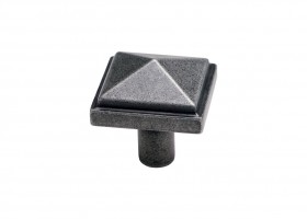 Dark Iron Square Forged Knob