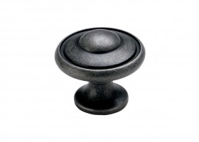 Pewter Beveled Knob