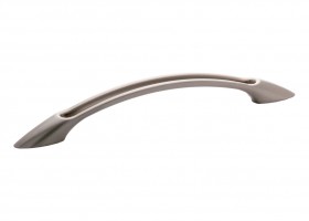 Satin Nickel Large Slotted Steel Pull
