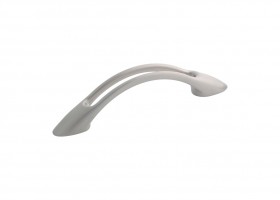 Satin Nickel Small Slotted Steel Pull